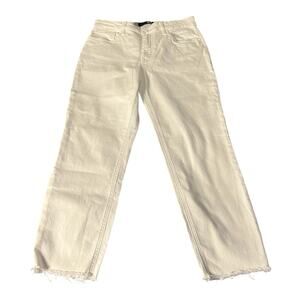 NEW KUT From The Kloth Women's Rachael High Rise Fab Ab Mom Jean White Size 6‎